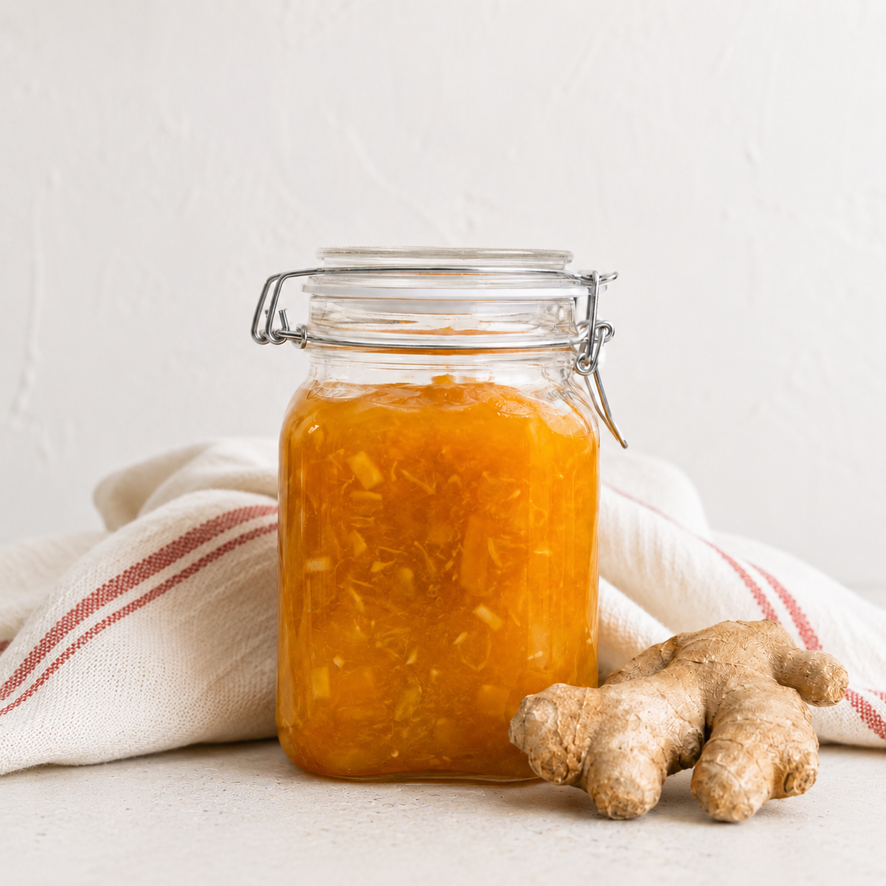 Homemade naartjie and ginger jam